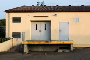 Ein Hintereingang von einem Haus