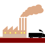 Illustration einer Fabrik