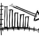 Zeichnung eines Graphen der nach unten geht und absteigt