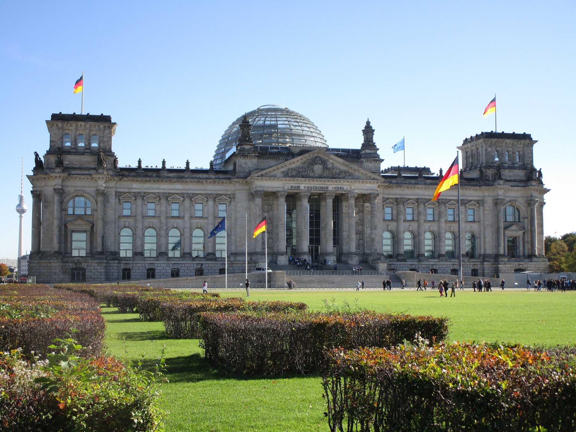 Der deutsche Reichstag von außen